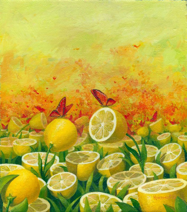 Бабочки лимонницы.