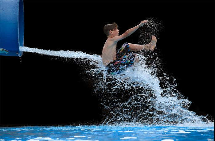 Момент прыжка в воду на фотографиях Кристи Лонг