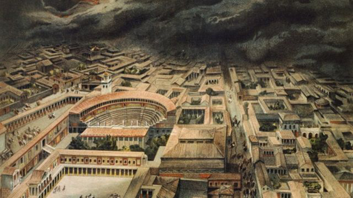 Древний римский город Помпеи.