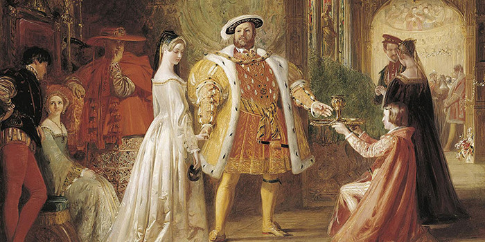 Генрих VIII и Анна Болейн.