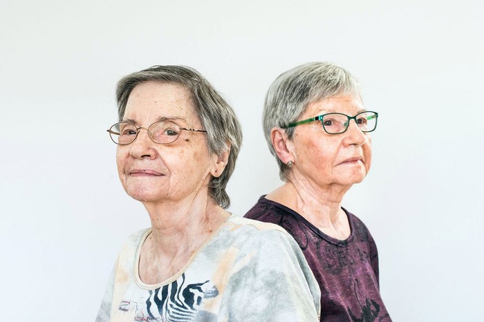 Аннет и Сесиль Дионн в 2017 году.