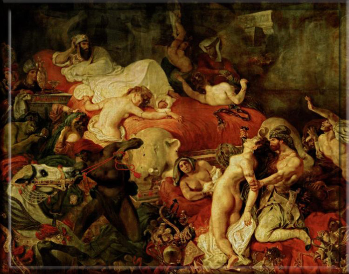 «Смерть Сарданапала», Эжен Делакруа, 1827 год.