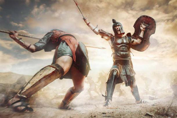 Гладиаторы сражаются в Риме. / Фото: Adobe Stock