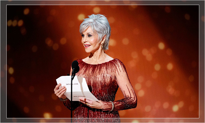 Джейн Фонда на церемонии вручения премии Оскар в 2020 году.