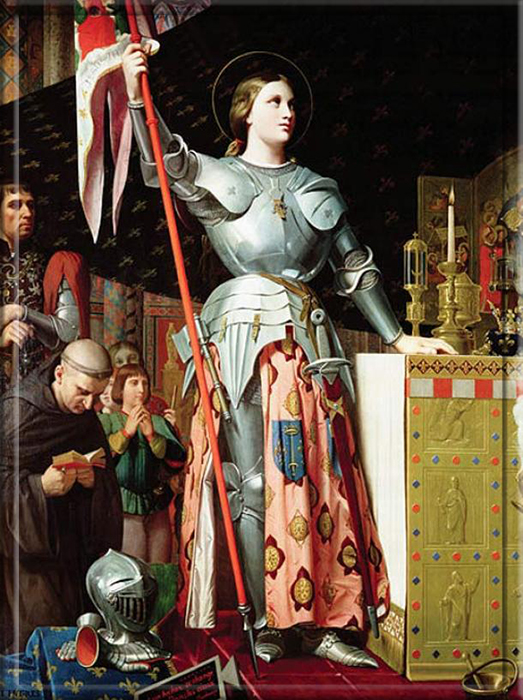 Жанна д'Арк на коронации Карла VII. Жан Огюст Доминик Энгр (1854 г.).