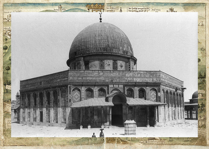Купол Скалы, сфотографированный в 1910 году.
