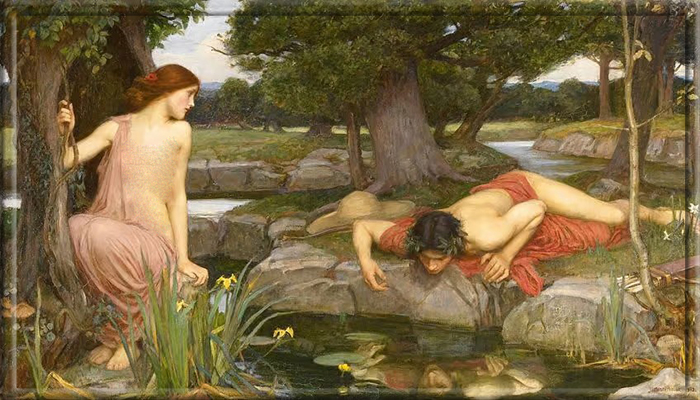 «Эхо и Нарцисс» (1903) Джона Уильяма Уотерхауса.