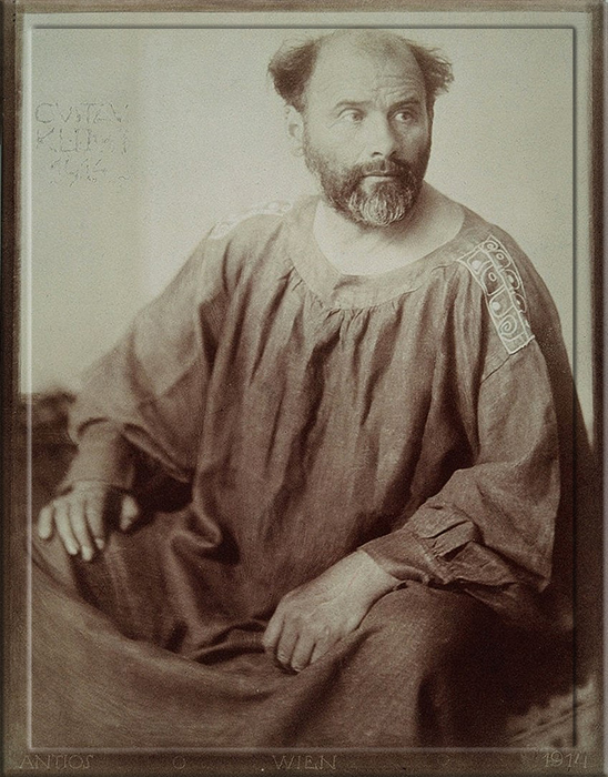 Фотопортрет Густава Климта, 1914 год.