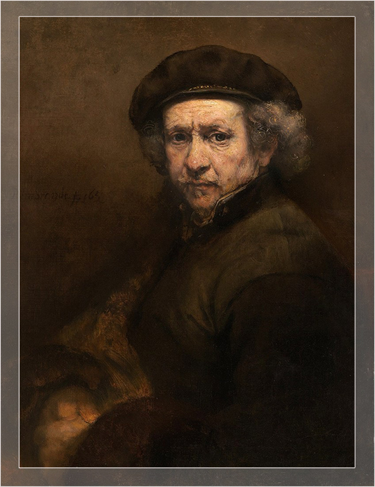 Автопортрет Рембрандта ван Рейна (1659 г.).