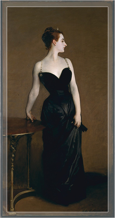 Портрет мадам X (мадам Пьер Готро) работы Джона Сингера Сарджента, (1883-1884 гг.).