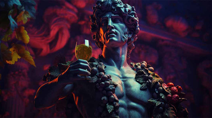 Изображение римского бога Вакха, известного любителя вина. / Фото: ancient-origins.net