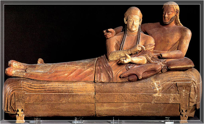 Саркофаг супругов, этруски, VI век до нашей эры.