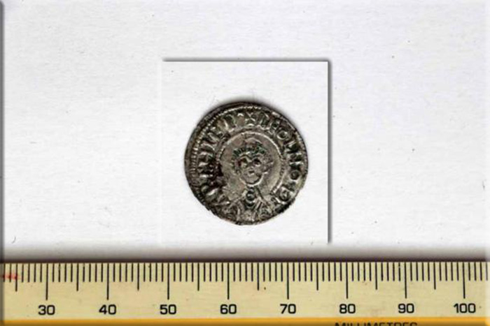 Серебряная монета, обнаруженная в Лиминге в графстве Кент.