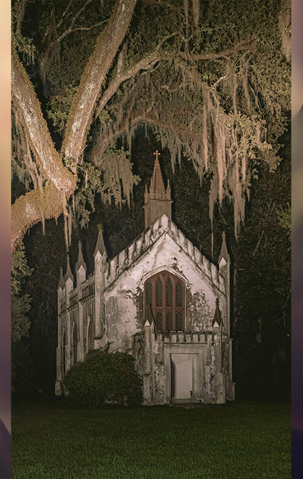 Южная готика. Епископальная часовня Марии в Луизиане, 1839 год.