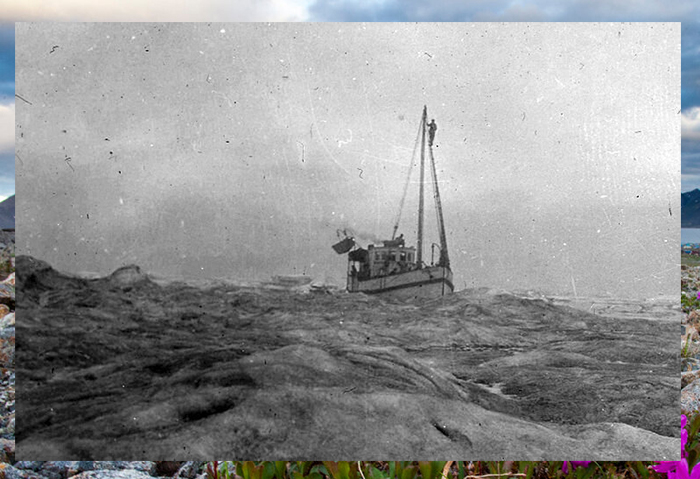 Корабль «Тедди Беар», который в 1922 году предпринял тщетную попытку добраться до острова Врангеля и команды Кроуфорда.