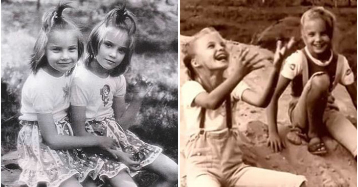 Ольга и Татьяна Арнтгольц в детстве.