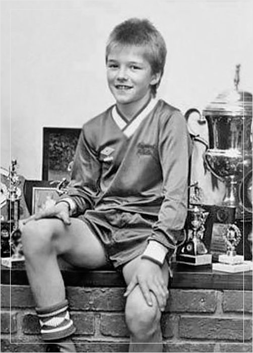 Дэвид Бекхэм с детства был одержим футболом.