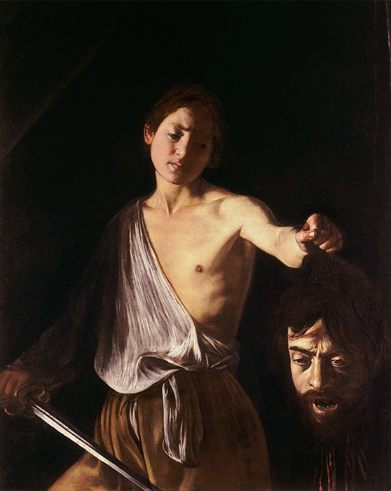 «Давид с головой Голиафа», около 1606–1610 гг. / Фото: commons.wikimedia.org