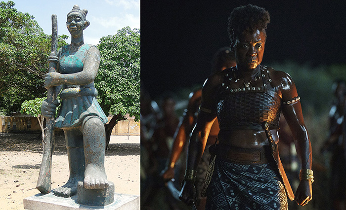 Памятник королеве амазонок и Королева-воин в кино.
