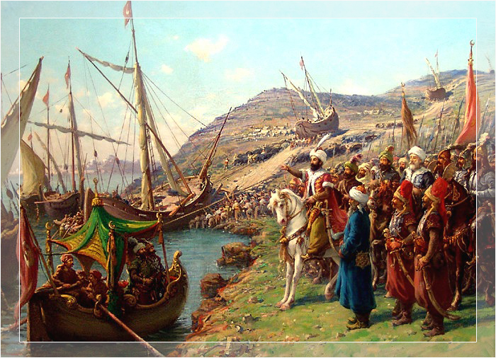 Турецкий флот прибыл в Константинополь.