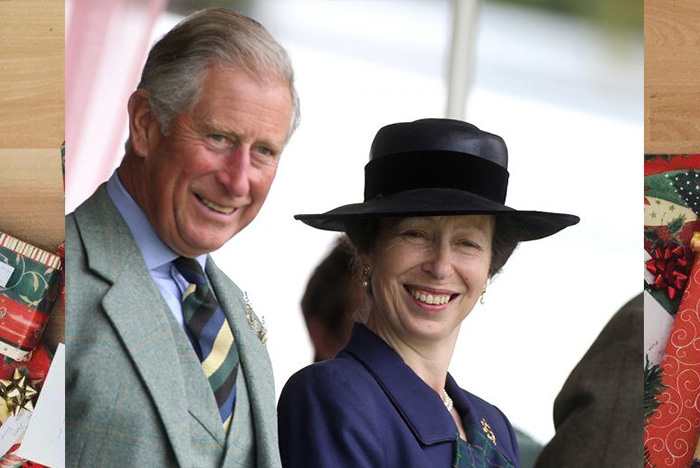Принц Чарльз, принц Уэльский и принцесса Анна в королевской ложе во время Игр Бремар Хайленд.