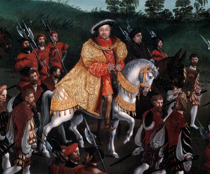 Король Англии Генрих VIII верхом на лошади. / Фото: Leemage / Corbis / Getty Images