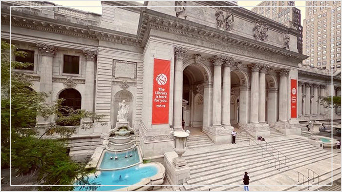 Нью-Йоркская публичная библиотека.