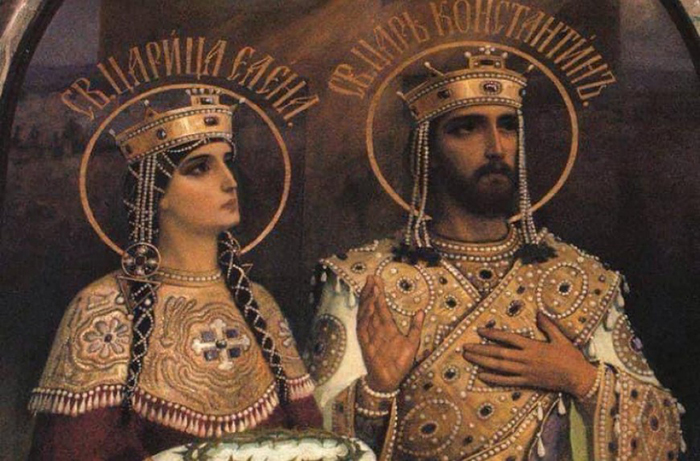 Елена и император Константин Великий. / Фото: twitter.com