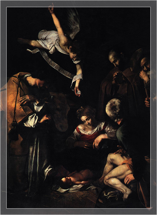 Караваджо «Рождество со святыми Франциском и Лаврентием».