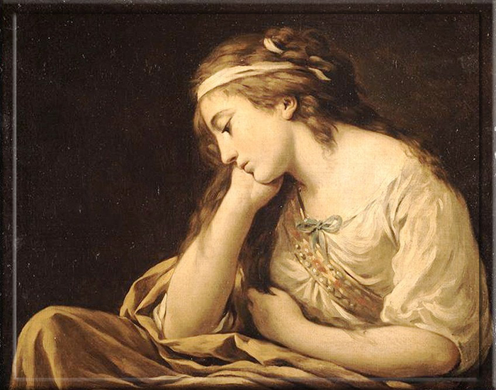 «Меланхолия » (около 1785 года), Луи-Жан-Франсуа Лагрене.