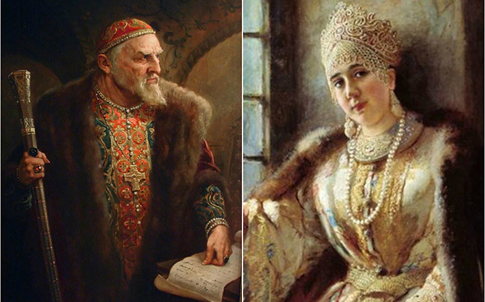 Иван Грозный и Анастасия Романова.