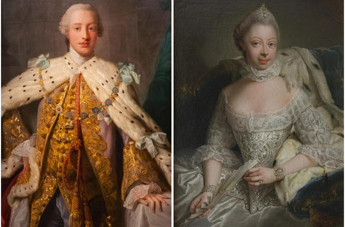 Король Георг III и королева Шарлотта.