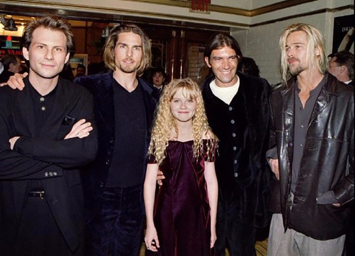 Кристиан Слейтер с коллегами по фильму «Интервью с вампиром» 1994 год. / Фото: vk.com