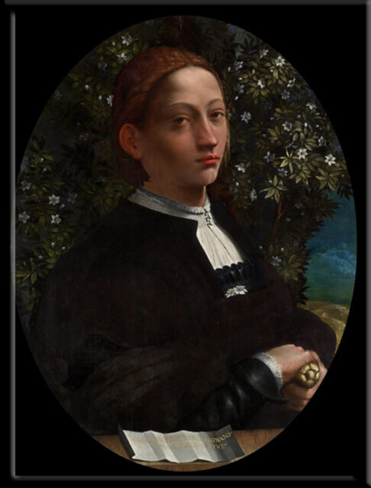 Портрет Лукреции Борджиа, около 1519 года.