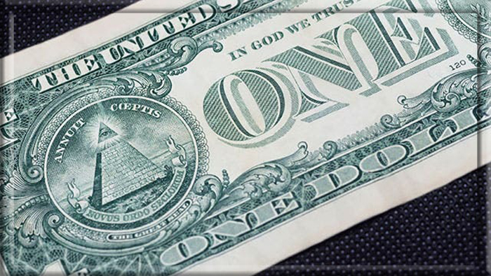 Око Провидения на однодолларовой банкноте США.