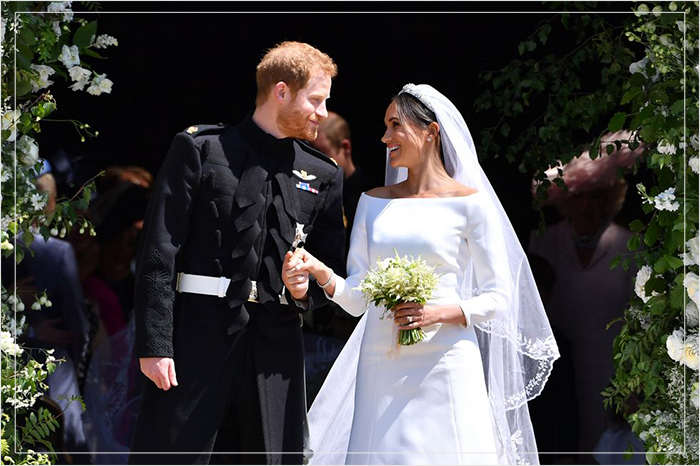 Свадьба принца Гарри и Меган Маркл в 2018 году.