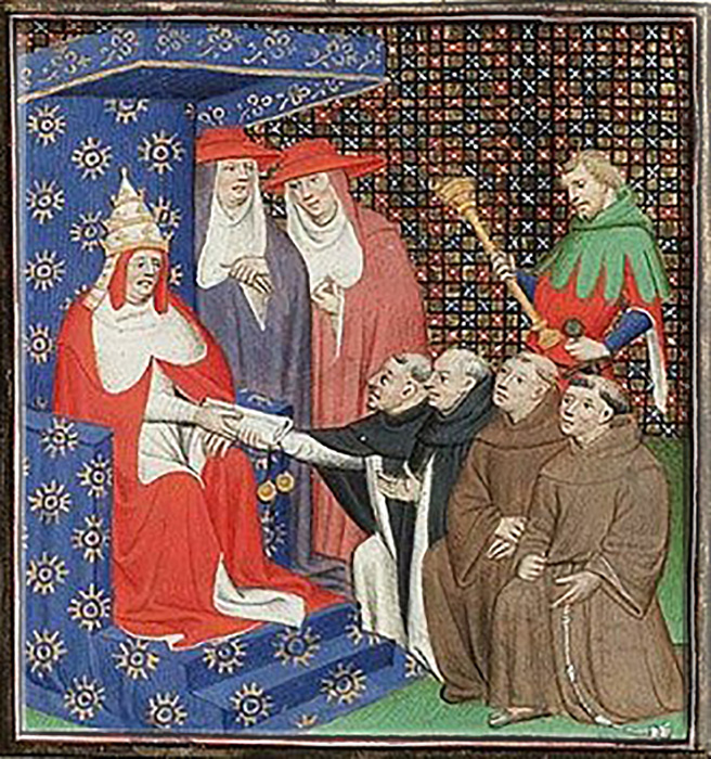 Папа Иннокентий IV отправляет доминиканцев и францисканцев к татарам.