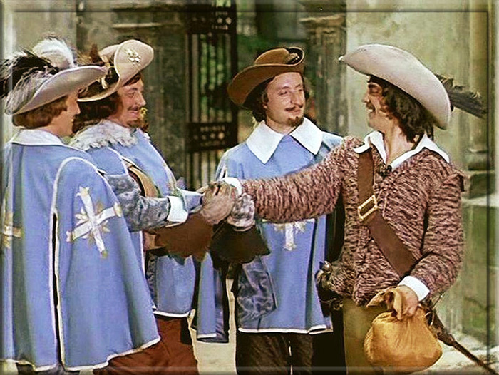 Кадр из фильма «Д'Артаньян и три мушкетёра» режиссёра Георгия Юнгвальда-Хилькевича, снятого в 1978 году.