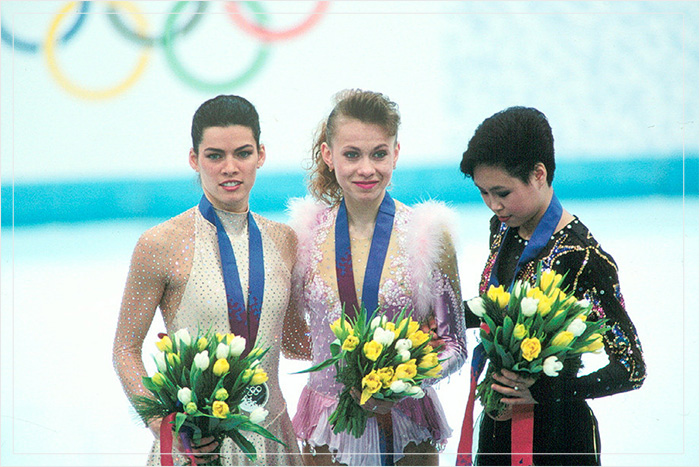 Оксана Баюл завоевала золото Олимпиады в Лиллехаммере.