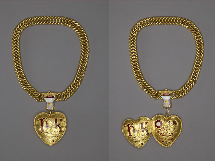 Золотая цепочка с подвеской, связанная с Генрихом VIII и Екатериной Арагонской, около 1521 г. / Фото: Британский музей