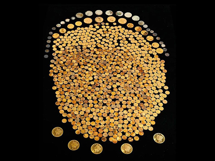Более 700 золотых монет, найденных на кукурузном поле в Кентукки. / Фото: smithsonianmag.com