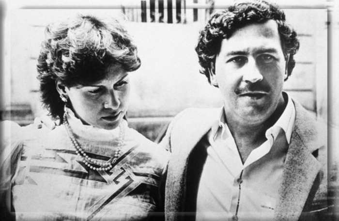 Мария Виктория Энео и Пабло Эскобар, 1983 год. 