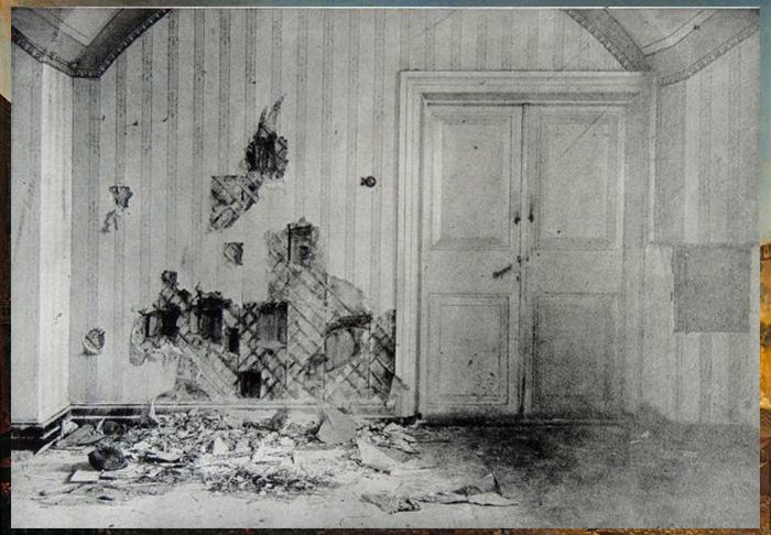Комната, где семья Романовых была убита в ночь с 16 на 17 июля 1918 года.