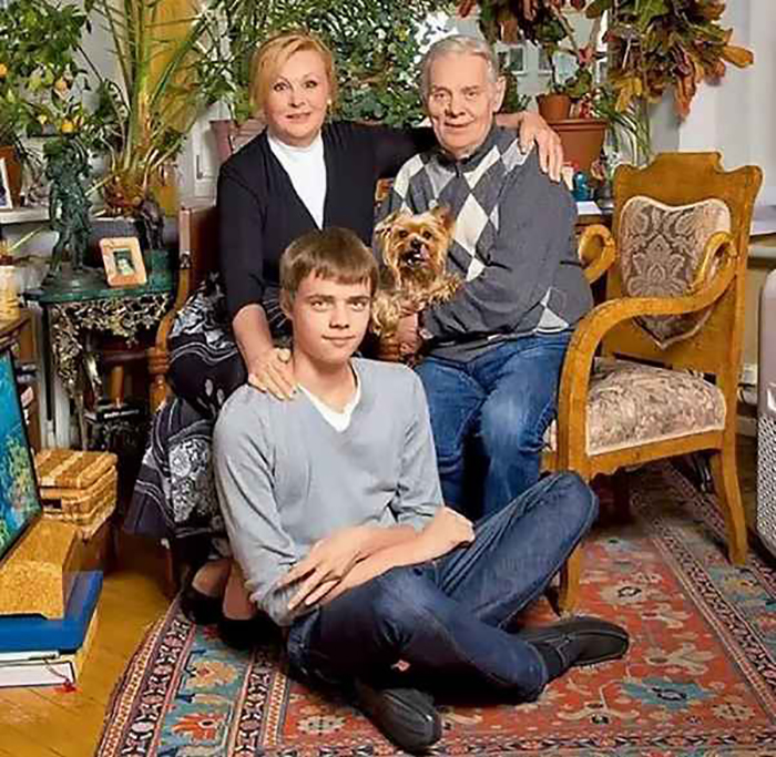 Наталья Селезнёва с мужем и внуком. / Фото: profhobby.ru