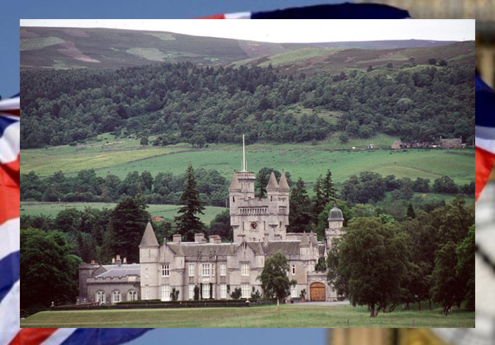 Замок Балморал, шотландский дом королевской семьи.
