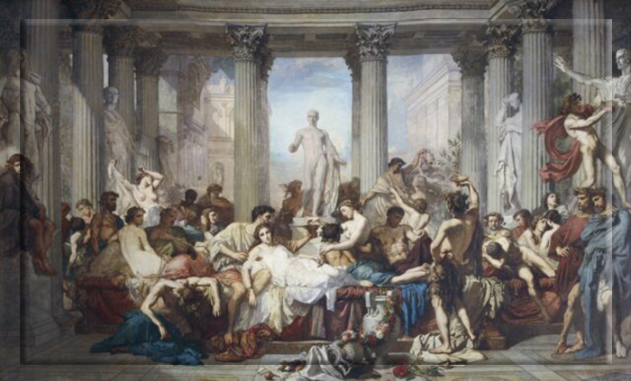 Римляне эпохи упадка, 1847 год, Томас Кутюр.