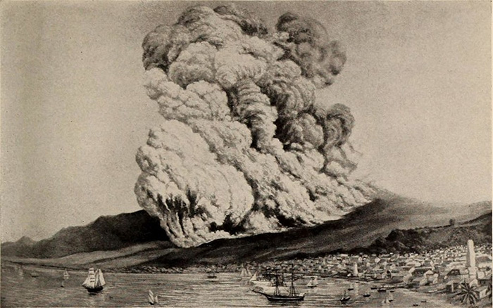 Извержение горы Пеле 8 мая 1902 года стало третьим катастрофическим извержением в истории по количеству погибших. / Фото: amusingplanet.com