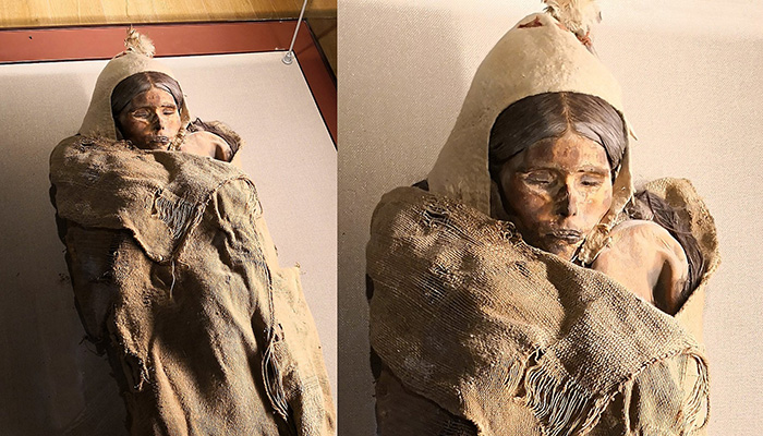 Одна из таримских мумий по прозвищу Белокурая Красавица из Лоулана.