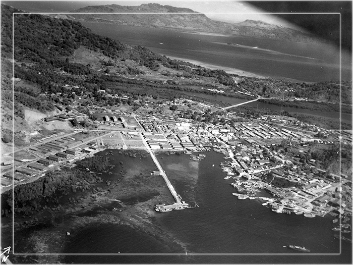 Японская база на  острове Трук. Февраль 1944 года.