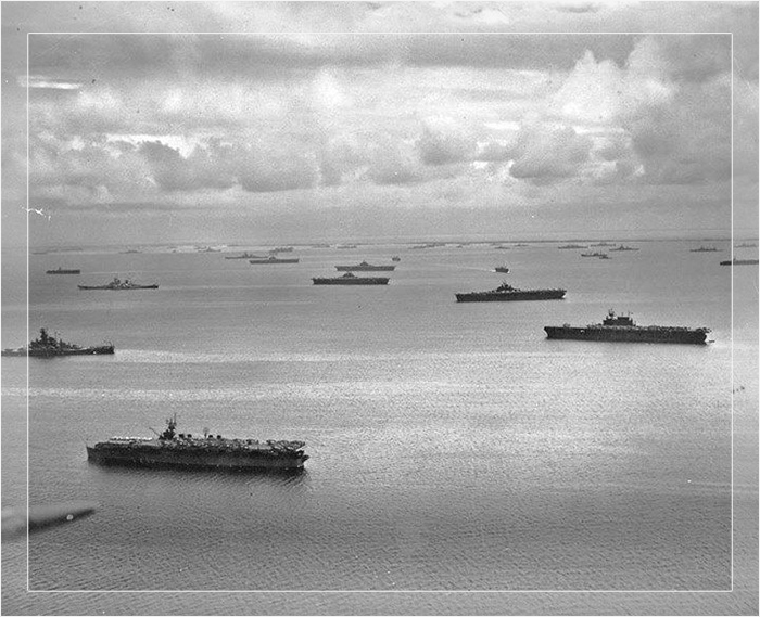 Оперативная группа японских кораблей возвращается в Маджуро.